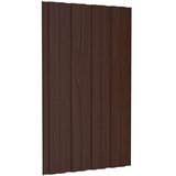 Krovni panel 12 pcs Smeđa 80 x 45 cm Pocinčani čelik - Smeđa 80 x 45 cm 12 | shoptok.hr