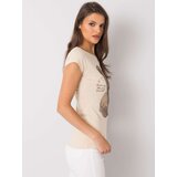 ex moda T-shirt-EM-TS-ES-21-531.14-beige | Shoptok.si