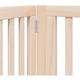  Vrata za pse s vratašcima 4 panela sklopiva 320 cm drvo topole | shoptok.hr