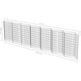 Gabionski zid od pocinčanog čelika 450 x 30 x 100 cm | shoptok.hr