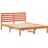  Krevetna konstrukcija s uzglavljem Vosak smeđa 120 x 200 cm | shoptok.hr