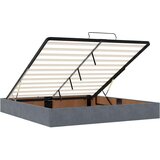 vidaXL okvir kreveta s madracima tamnosivi 200x200cm baršunasti | shoptok.hr