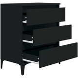  Komoda crna 60 x 35 x 70 cm od konstruiranog drva | shoptok.hr