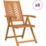  Naglejte stol 8 pcs Rjava 57 x 71 x 90 cm les, (5000045002) Slike