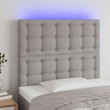  Uzglavlje svjetlosivo 100x5x118/128 cm od tkanine | shoptok.hr