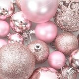  Set od 100 božićnih kuglica ružičasti | shoptok.hr