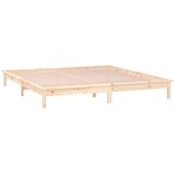  LED okvir za krevet 120 x 200 cm od masivnog drva | shoptok.hr
