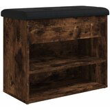 Maison Chic Klop za čevlje - Sedež za čevlje dimljen hrast 62x32x50 cm inženirski les, (21777722) | Shoptok.si