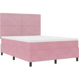 Box Posteljnina z vzmetnico Roza 140x190 cm Žamet, (22052248) | Shoptok.si