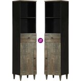 vidaXL Kopalniška garnitura 3-delna trden mangov les | Shoptok.si