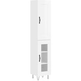 Maison Chic Visoka omara - Komoda - Predalnik visok sijaj bela 34,5x34x180 cm inženirski les, (21721584) Cene