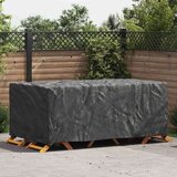 vidaXL Prevleka za zunanje pohištvo Črna 240 x 140 x 90 cm 210D | Shoptok.si