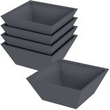  Vrtna saksija 5 pcs Antracit 40 x 40 x 15 cm Čelična vrata | Eponuda.com