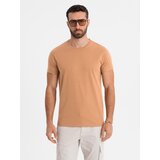 Ombre BASIC men's classic cotton T-shirt - brown | shoptok.hr
