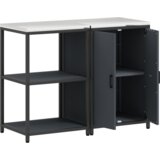 vidaXL kuhinjski set za pohranu 2 pcs antracit 120 x 50 x 92 cm | shoptok.hr