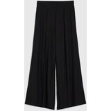 Marisse Viscose Wide-Leg Trousers, Black | Shoptok.si
