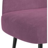 Oblikovana klupa s naslonjačem Ljubičasta 110 x 60 x 76 cm | shoptok.hr