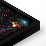  Slika - Crazy Lion (1 Part) Wide 90x60 U crnom drvenom okviru | shoptok.hr