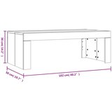 Stolić za kavu boja betona 102x50x36 cm konstruirano drvo | shoptok.hr