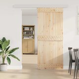 Pribor za klizna vrata 183 cm od aluminijske legure srebrna | shoptok.hr