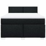  Krevet s oprugama i madracem crni 140x200 cm od tkanine | shoptok.hr