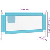 Sigurnosna ograda za dječji krevet plava 160 x 25 cm od tkanine | shoptok.hr