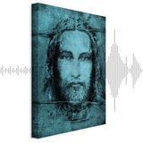  Slika - Shroud of Turin in Turqoise (1 Part) Vertical 80x120 Akustična | shoptok.hr