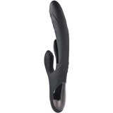Playboy Brzi Zeko - akumulatorski vibrator s klitorisom (crni) | shoptok.hr
