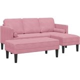  Set sofe 2 kom. Ružičasta Poliester | shoptok.hr