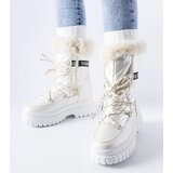 Gemre Beige insulated snow boots with Giorgio lettering | ePonuda.com