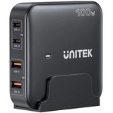 Unitek GaN network charger - P1229ABK01-EU | 100W 2x USB-C 2x USB-A | shoptok.hr