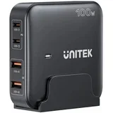 GaN network charger - P1229ABK01-EU | 100W 2x USB-C 2x USB-A