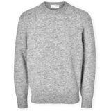 Selected Puloverji Noos Rai Knit - Light Grey Melange Siva Cene
