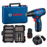  Bosch Aku bušilica-odvrtač GSR 120-LI Profi kofer, 2x 2.0Ah, 06019G8000+SG Tools Set bitova, 45 komada | Eponuda.com