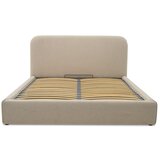Scandic Bež tapecirani bračni krevet s prostorom za odlaganje s podnicom 140x200 cm Sea – | shoptok.hr