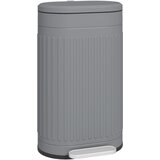 HOMCOM koš za smeti kovina, plastika 36,5D x 31,2Š x 60,8V cm sivo, (5000241863) | Shoptok.si
