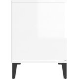  Noćni ormarići 2 kom visoki sjaj bijeli 40x35x50 cm | shoptok.hr
