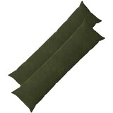  Jastuk s jastukom HEERLEN 2 kom. Zelena Mikrofibra Flis - Zelena 40 x 145 cm 2 | shoptok.hr