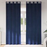 vidaXL Zavese Temno modra Poliester 140 x 260 cm Dekorativne Cene
