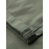 Ombre Men's classic denim shorts with rolled up leg - light olive | ePonuda.com