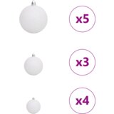  Umestno božično drevo Bela 150 cm PVC, kovina in plastika | Shoptok.si