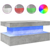 Maison Chic Klubska mizica - kavna mizica - Nizka mizica z LED lučkami betonsko siva 90x50x40 cm, (21752088) Cene