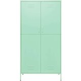 vidaXL Garderobna omara mint zelena 90x50x180 cm jeklo | Shoptok.si