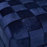 XORA TABURE, les, tekstil, leseni material temno modra | Shoptok.si