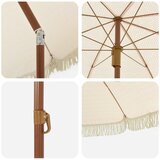  Suncobran za plažu Žuta i bijela 205 x 205 x 210 cm | Eponuda.com