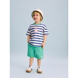 Reserved Prugasta pamučna majica kratkih rukava - krem | shoptok.hr
