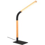 Tri O Crna/u prirodnoj boji LED stolna lampa s mogućnosti zatamnjivanja s drvenim sjenilom (visina 73,5 cm) Norris – Cijene