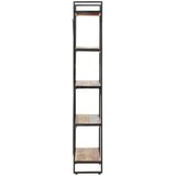 Police Knjižna omara 5-nadstropna 90x30x180cm trden predelan les | Shoptok.si