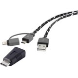 Renkforce Micro-USB/USB-Câ„˘/Lightning 3-u-1 kabel za punjenje i sinkronizaciju 0,2 m | Eponuda.ba