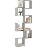  Zidne kockaste police 6 kom Siva Sonoma 30x15x30 cm | shoptok.hr